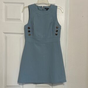 Warehouse light Blue Racer Sleeveless Dress